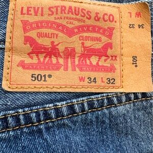 MENS Levi’s 501 jeans W 34 L 32